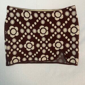 Urban Outfitters Mini Skirt Women’s S Retro Print Elastic Waist Y2K